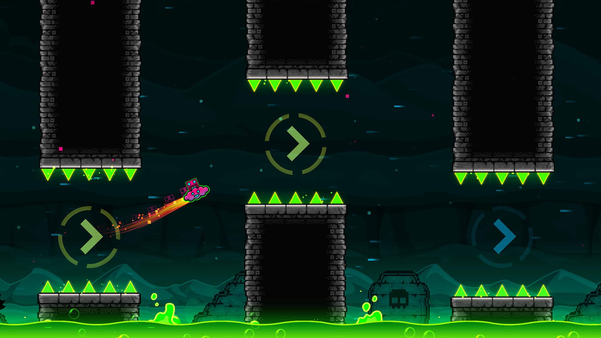 Geometry dash unblocked rhythm game with endless levels play free 